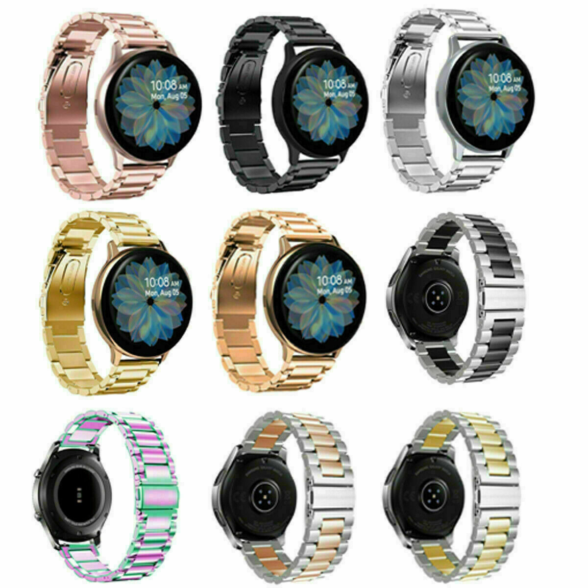 Samsung Galaxy Watch 4 40 44mm Classic 42 46mm Stainless Steel Wrist Band Strap