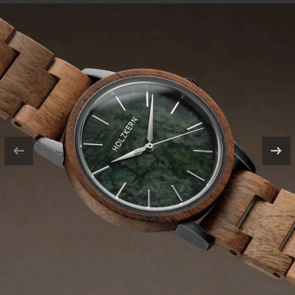 Holzkern Bob 40mm diameter, made of koa wood and stainless steel