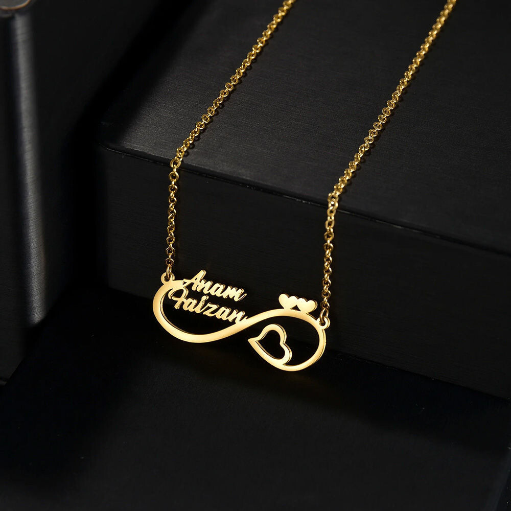 Personalized Custom Name Necklace Women Stainless Steel Nameplate Pendant Gift