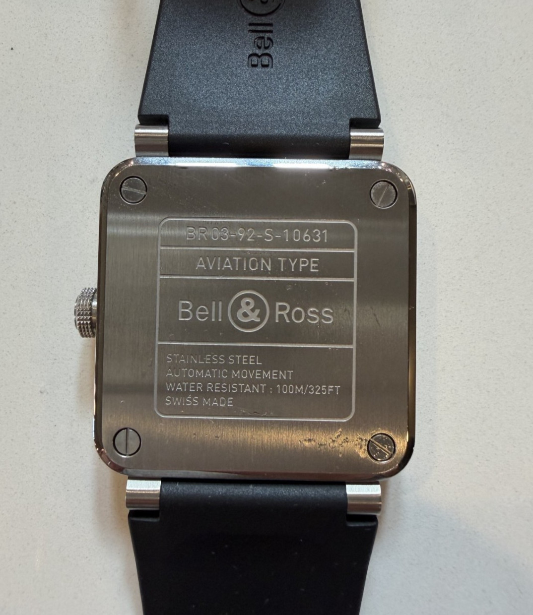 Bell & Ross Aviation Automatic Black Dial (BR0392-BLC-ST) Excellent Condition!