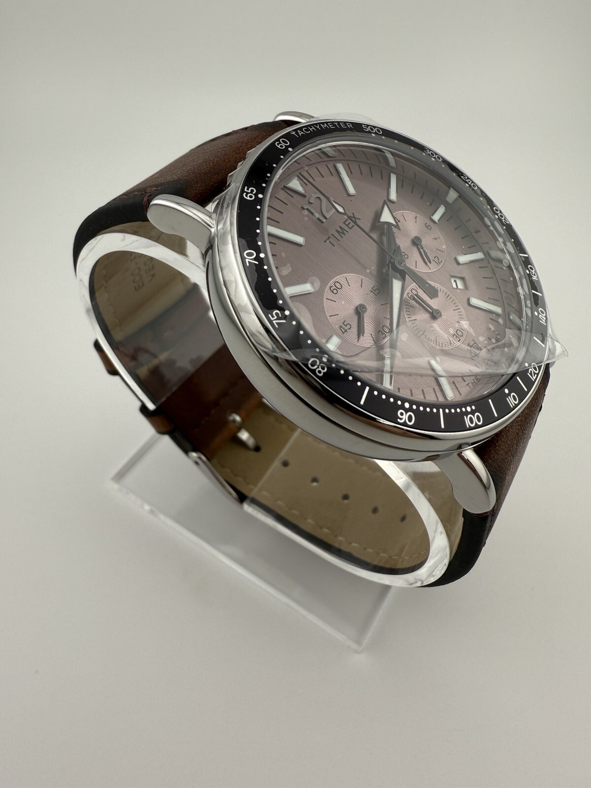 Timex Brown Mens Chronograph Watch Standard Chrono TW2W47300