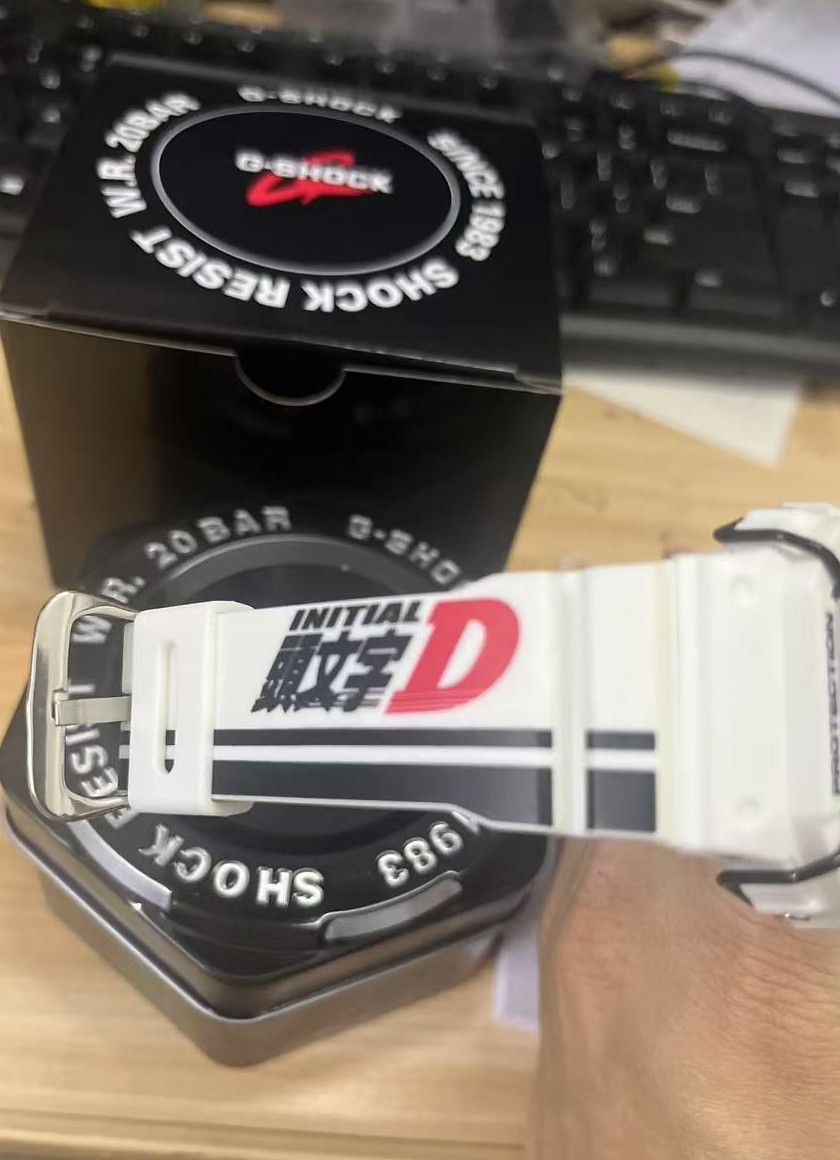 Casio G-Shock x Initial D BAIT DW-5600 Fujiwara Tofu Shop White Watch New