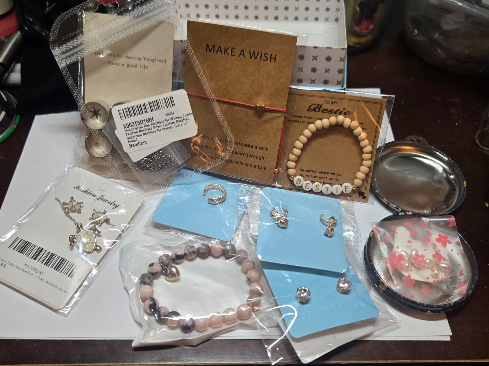 Earrings And Costume Jewelery Lot