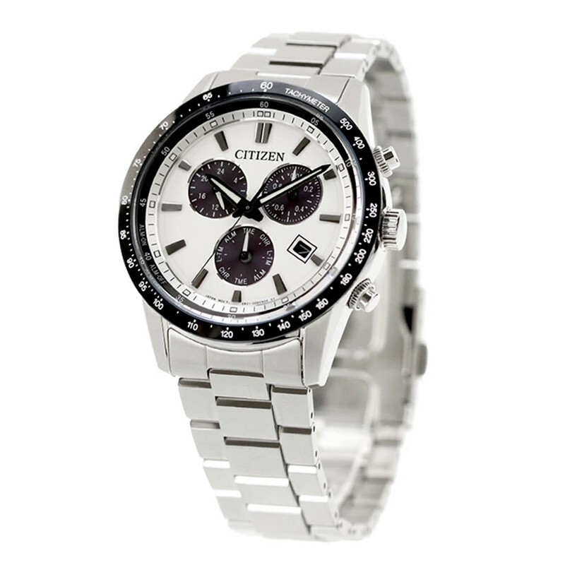 Citizen Collection BL5614-59A White Eco-Drive Stainless Chronograph Men Watch