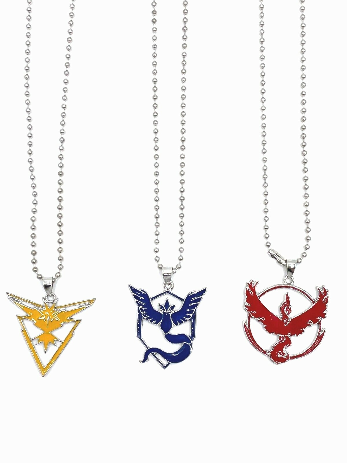 Pokémon Go Team Enamel Necklaces Instinct Mystic Valor – Free Shipping