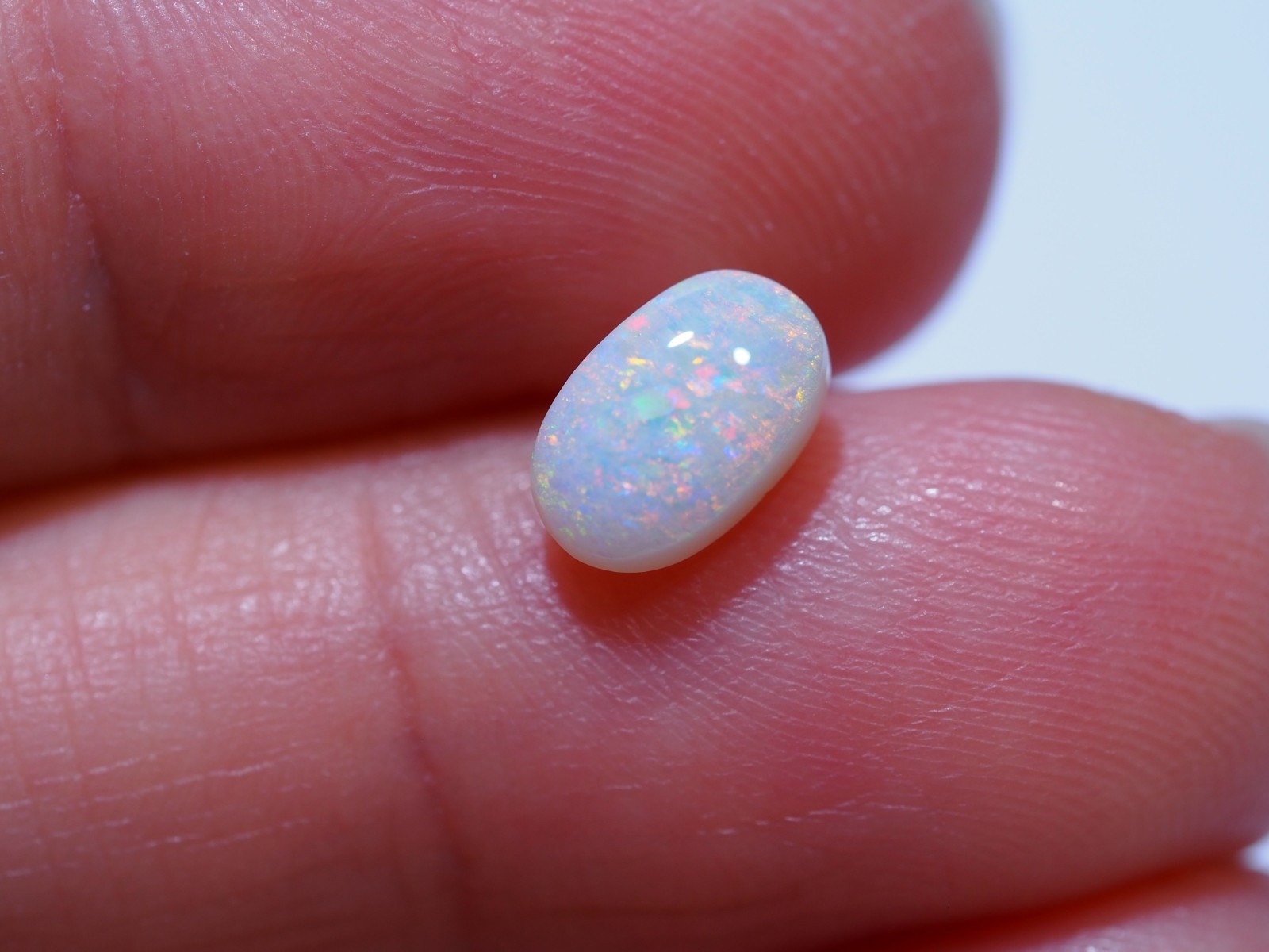 1.1ct White Opal from Lightning Ridge | Natural Australian Opal Gem