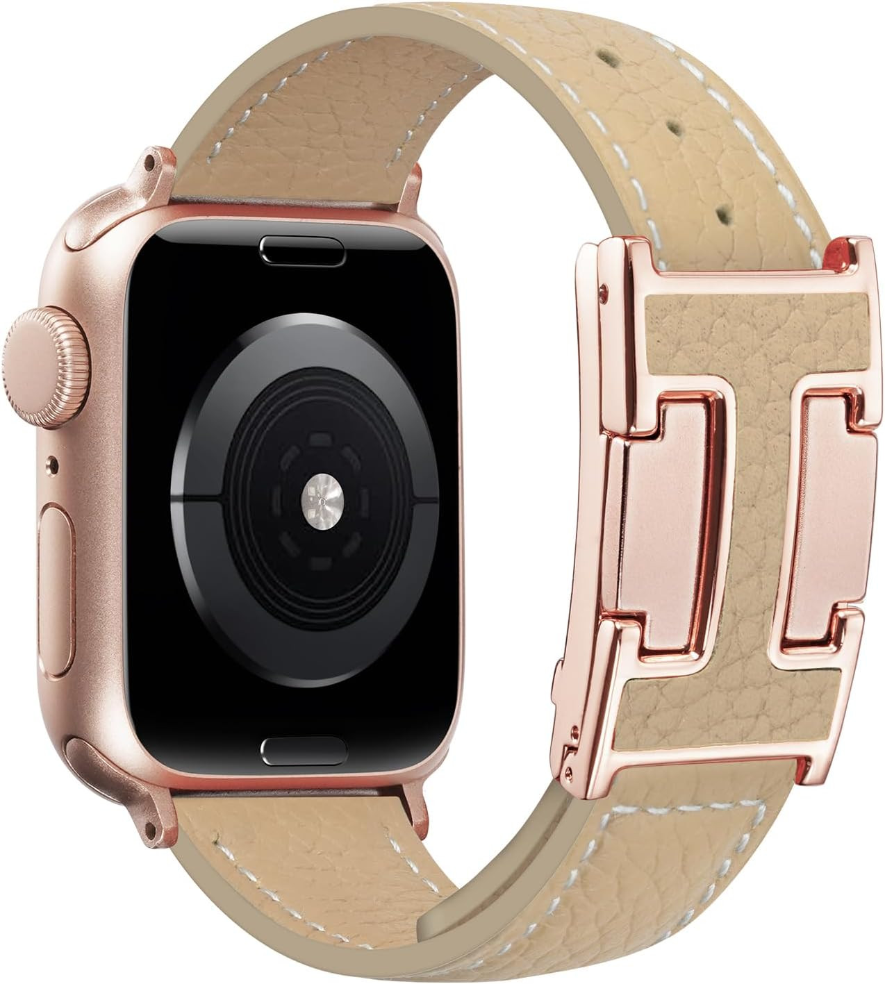 Leather Magnetic Band Compatible with Apple Watch Bands 38Mm 40Mm 41Mm 42Mm 44Mm