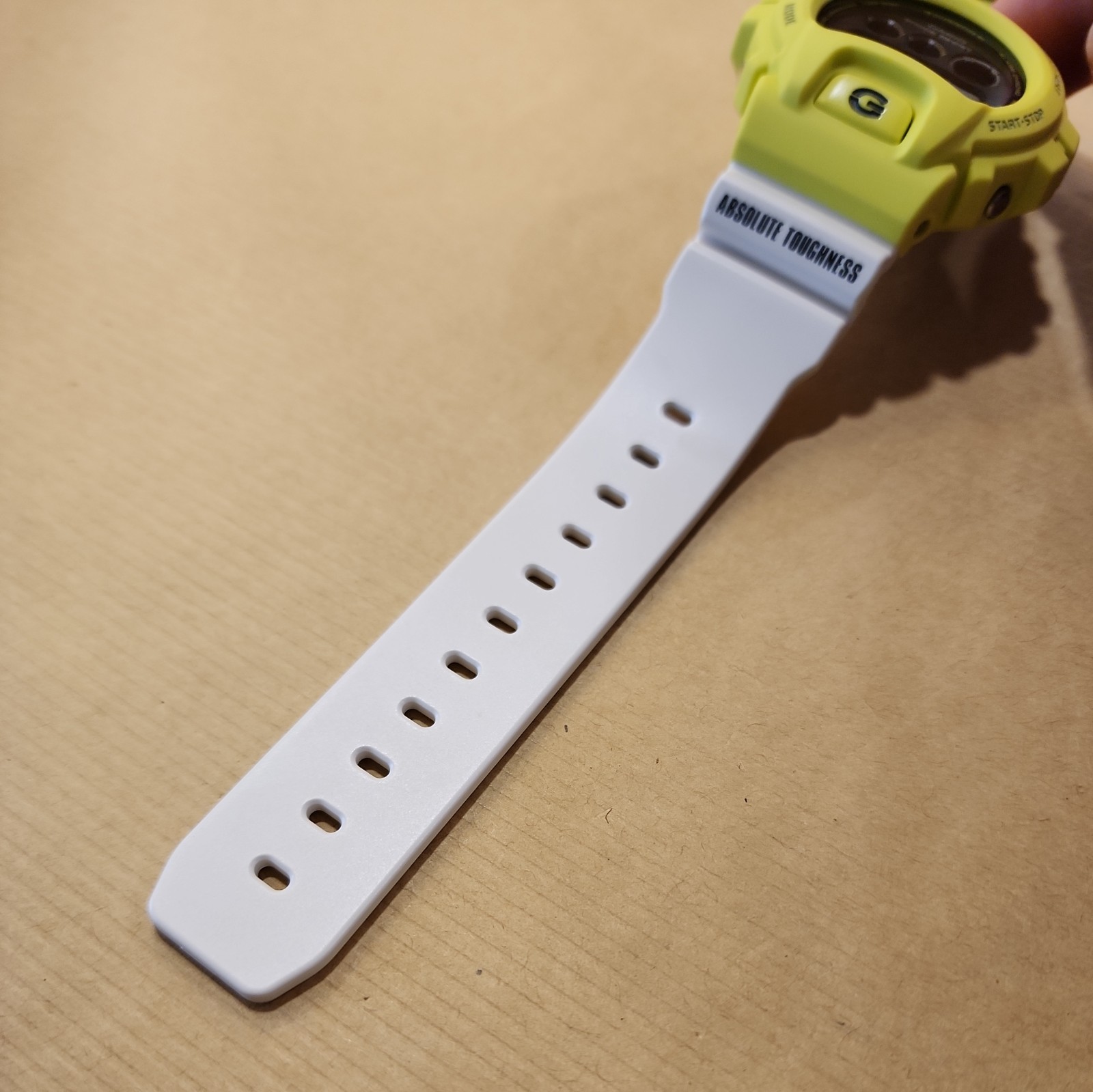 Casio G-Shock Yellow/Green with White Accent Men’s Watch – DW6900 TGA