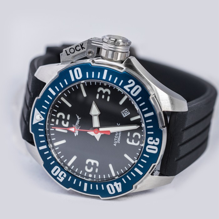 Heimdallr Sharkey Frogman Miyota Diver 200M Automatic Watch Helium Valve 42mm C3