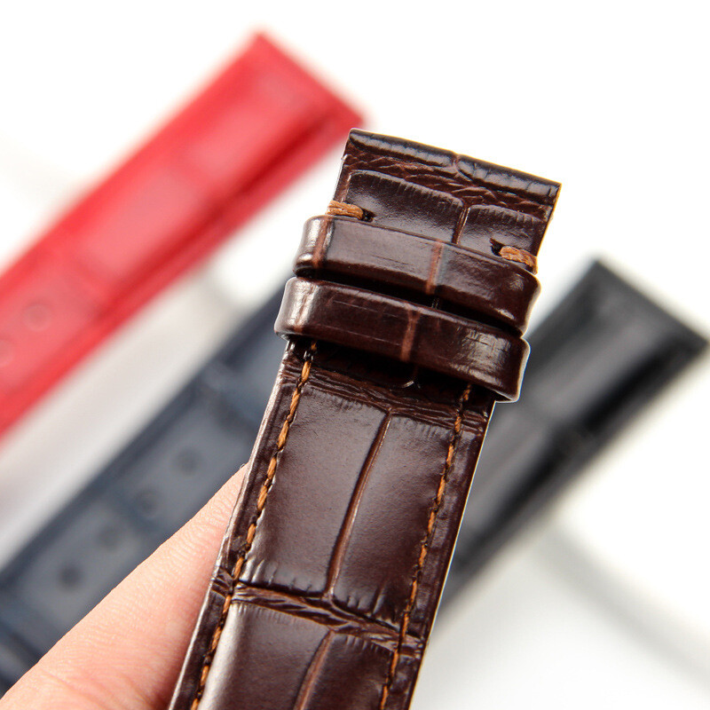 High Quality First Layer Cowhide Leather Watch Band Strap Without Buckle 12-24mm