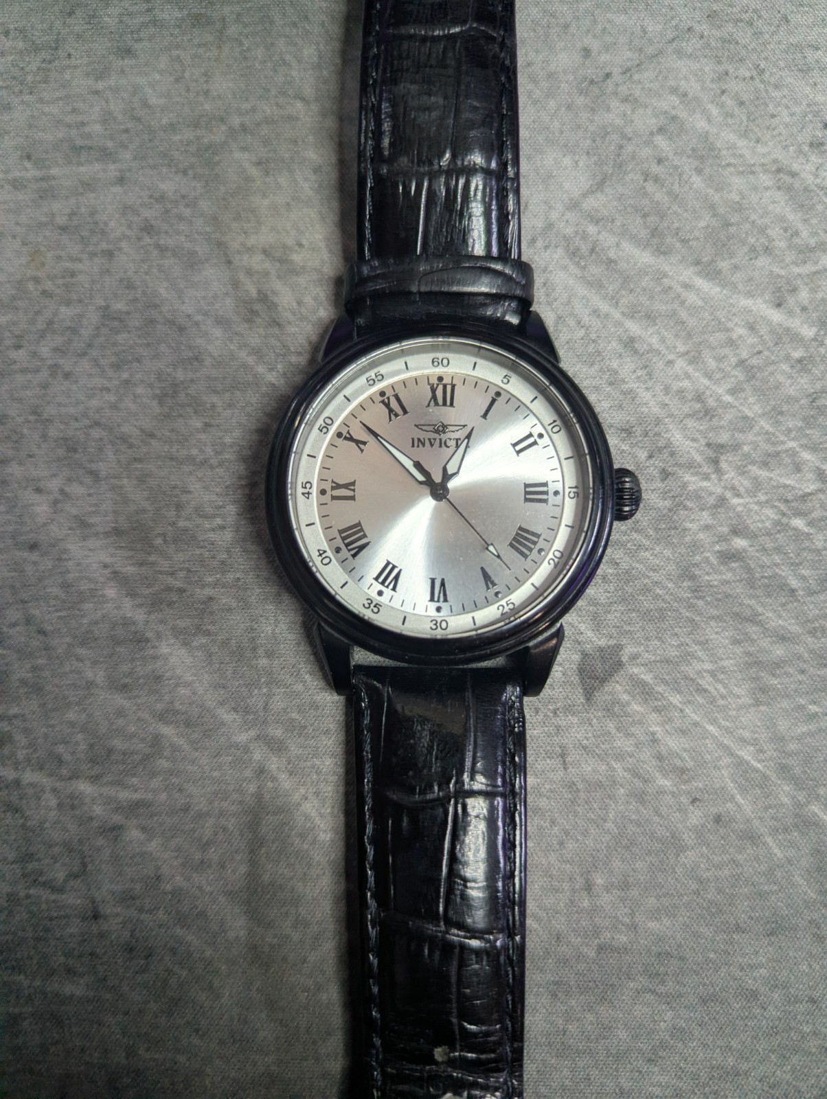 Invicta Specialty Mens Watch # 13670 Leather Band NEW BATTERY