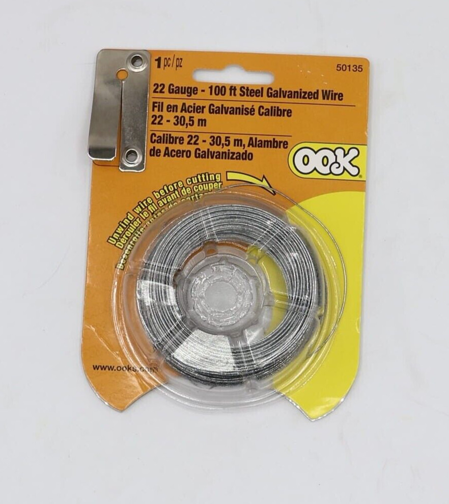 OOK 50135 22 Gauge 100ft Steel Galvanized Wire