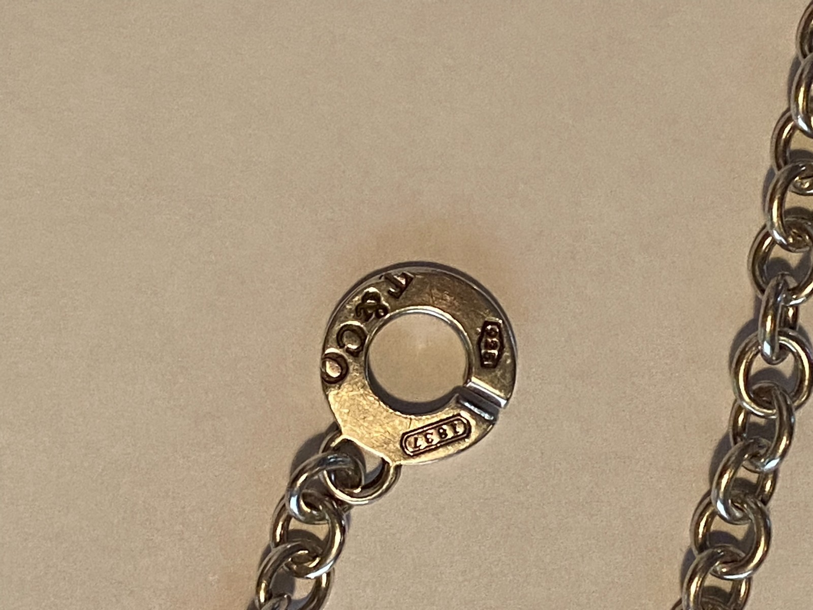 Tiffany & Co. 1837 Double Circle Clasp Necklace and Bracelet