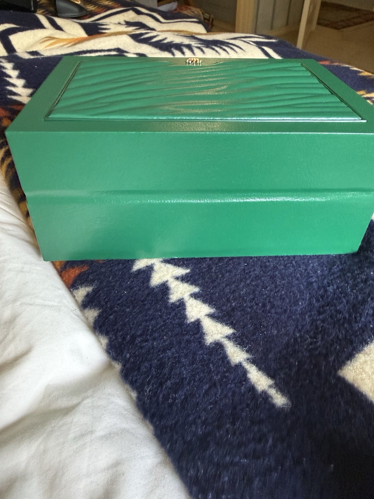 Rolex Green/Beige Leather Fabric Single Watch Presentation Box 39139.04-OYSTER M