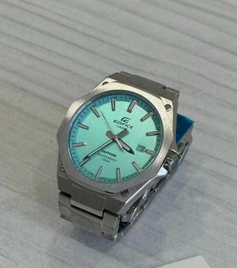 CASIO Edifce Sapphire crystal steel band Men’s watch EFR-S108D-2BV