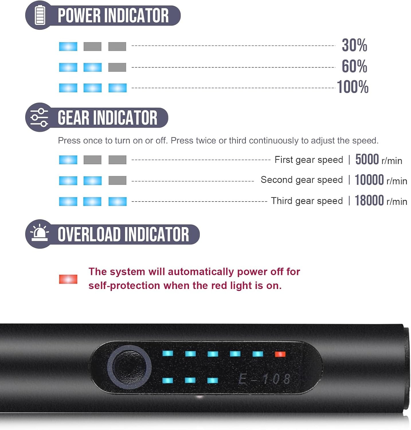 USB Rechargeable Electric Engraving Pen, 37 Bits Cordless Engraver for Jewelry
