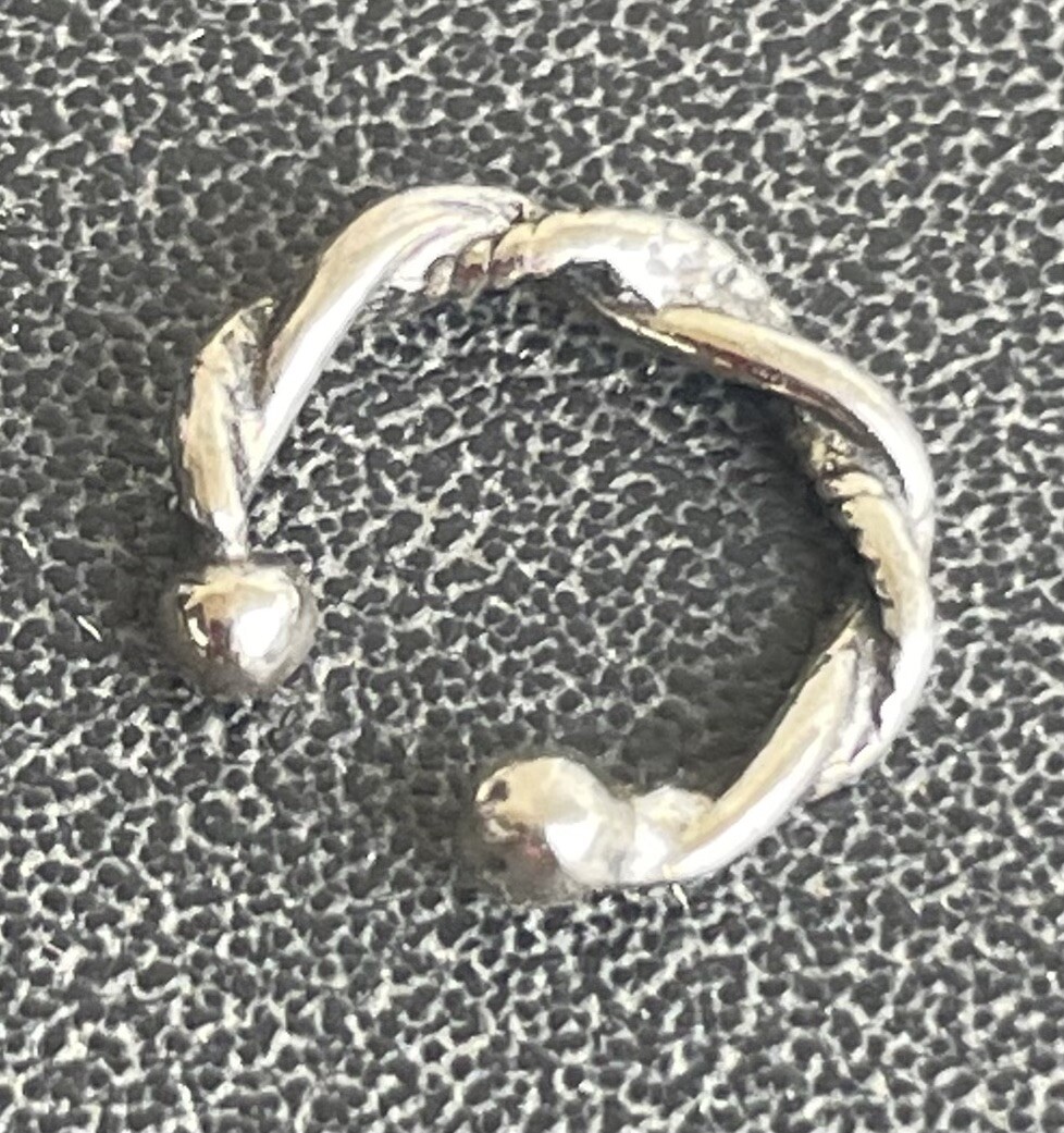 3 Ear Cuffs As Pictured Genuine .925 Sterling Silver Ear Clip Lot + Gift Box