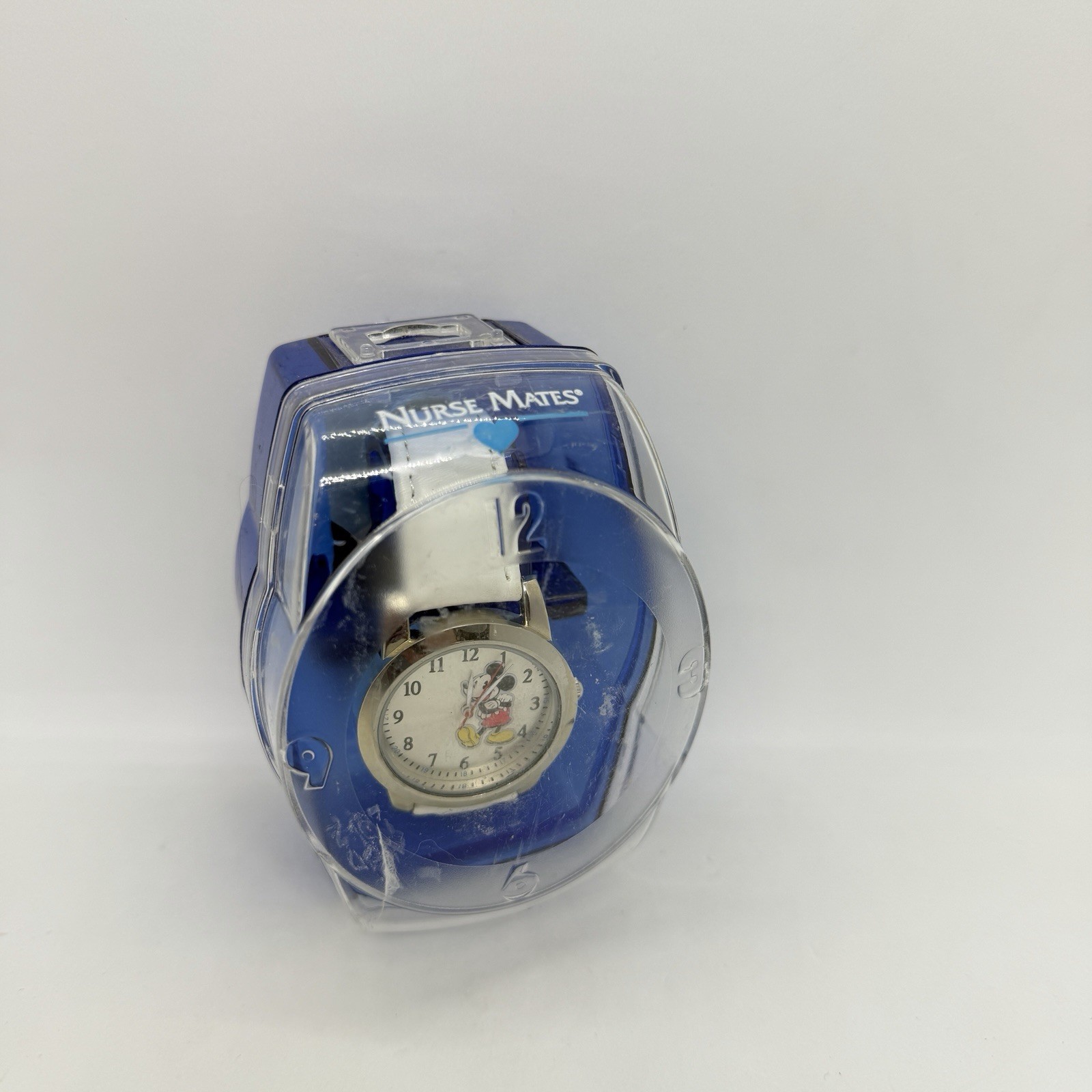 Nurse Mates Disney Character Mickey Mouse nurse watch Leather strap – White