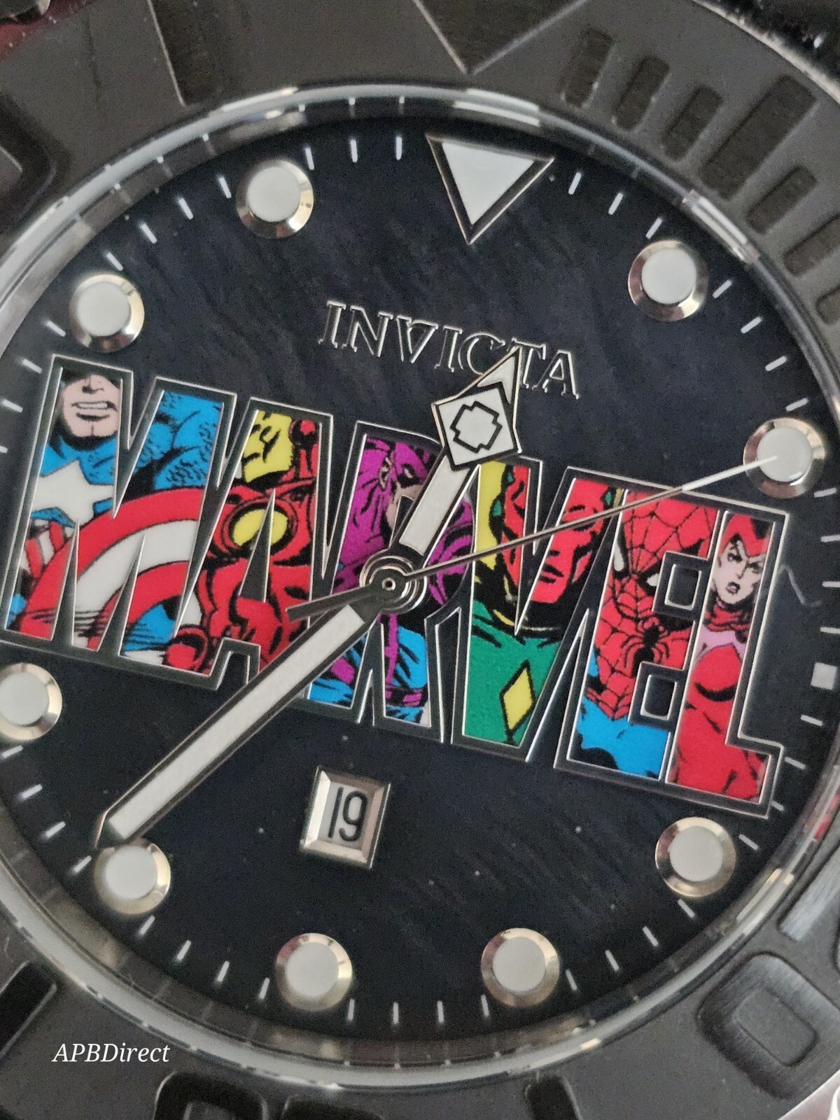 Invicta – Marvel #60 Logo – 50mm Limited Edition Flame-Fusion mens Quartz watch