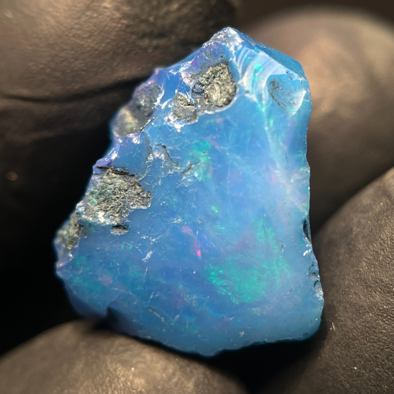 9.80 Cts Black Opal Rough Natural Ethiopian Welo Smooth Opal Raw Loose Gemstone