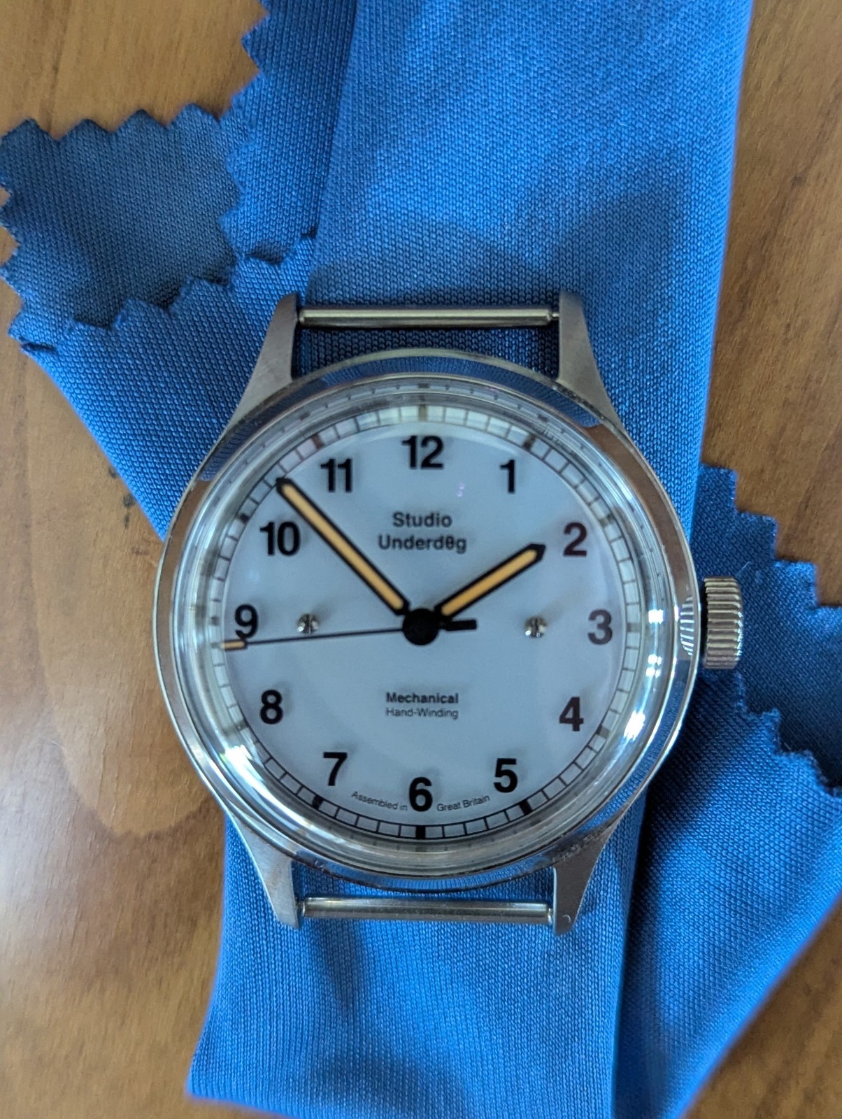 Studio Underd0g 02SERIES Steffany Blue Field Watch 37mm Sellita SW210-1 Mint Box