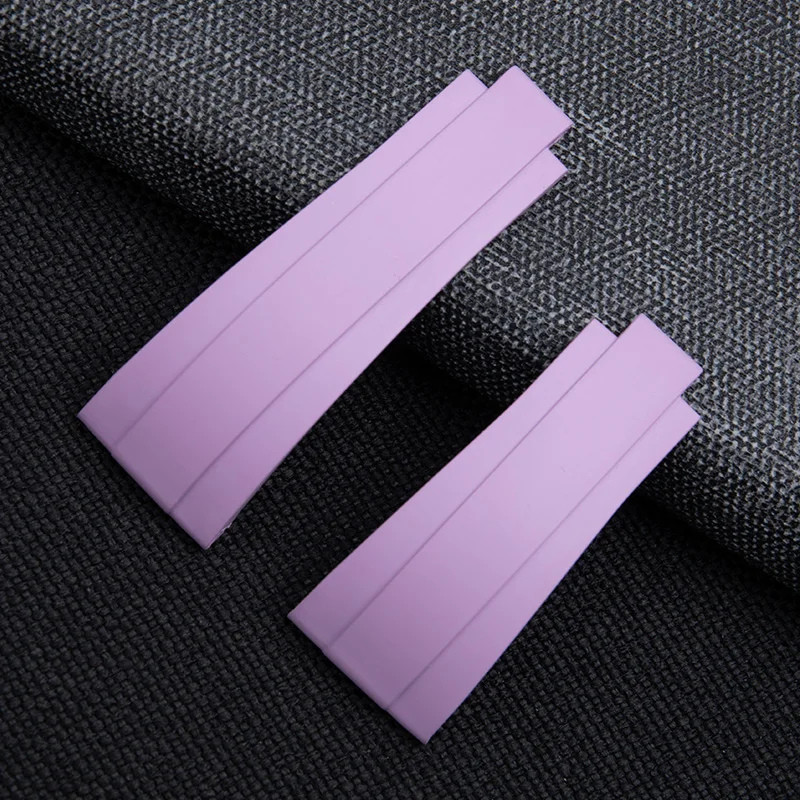 18mm FKM Rubber Strap Watch Band Fits Rolex Yacht Master 37mm 268655