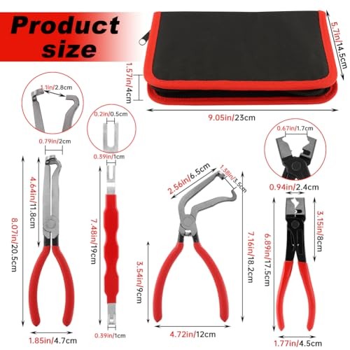 4 Pieces Electrical Disconnect Pliers for Cars, Electrical Connector Separator