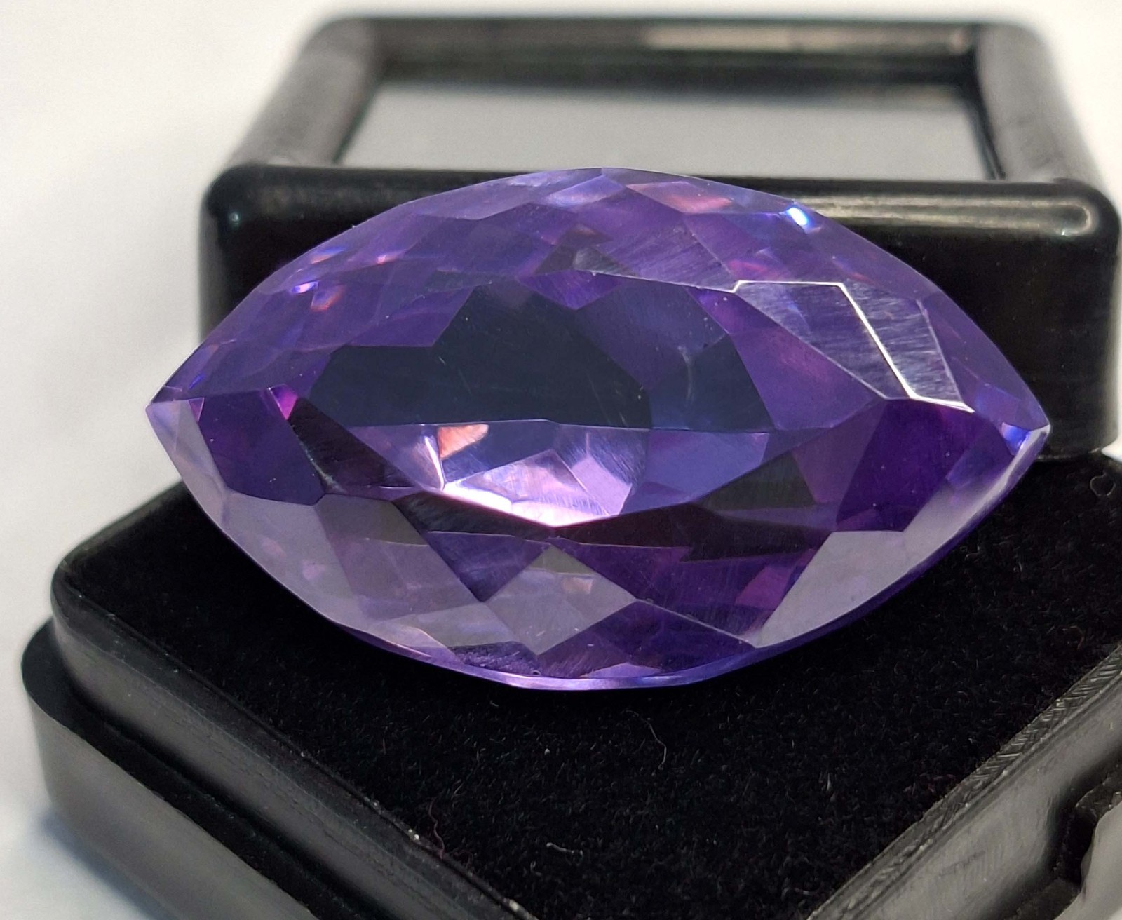 Purple Zircon Marquise Cut 58-60 Ct Natural VVS Loose Certified Gemstone RK856