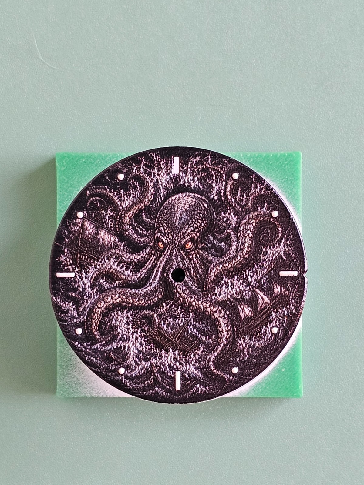 Kraken Octopus Sea Ocean 34.5mm NH35 NH36 Seiko Mod Textured Watch Dial -UK Made