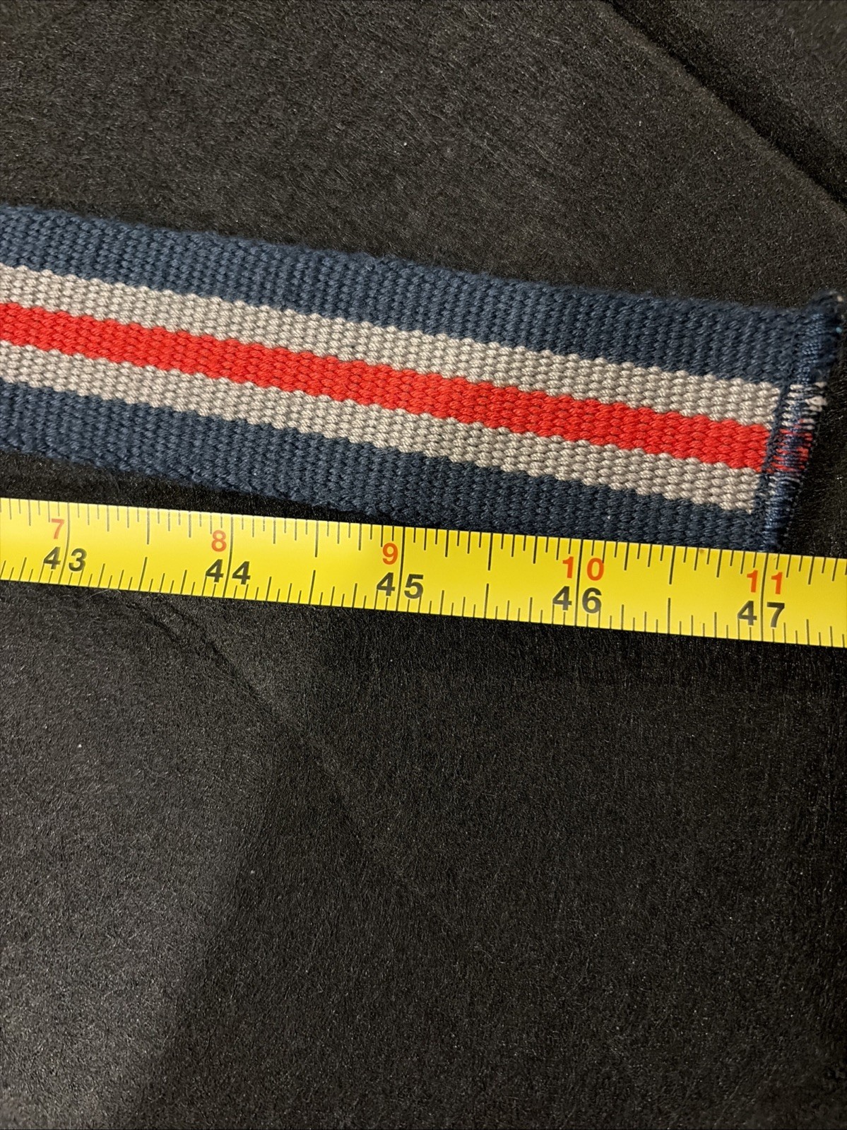 Vintage Hip Hop Y2k Striped Red/Navy/Grey M/L Belt Polyester 10deep Crooks LRG