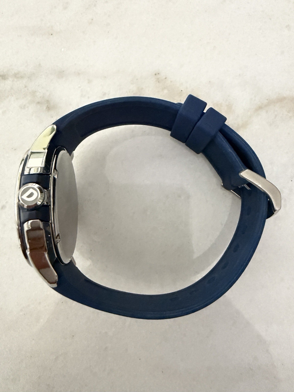 Citizen AW1158-05L 45mm Silver Stainless Steel Case with Blue Polyurethane Strap