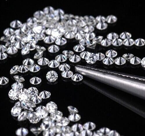 1.0ct/Bag Small Size Moissanite Loose Stones Real D VVS1 Excellent Round Cut