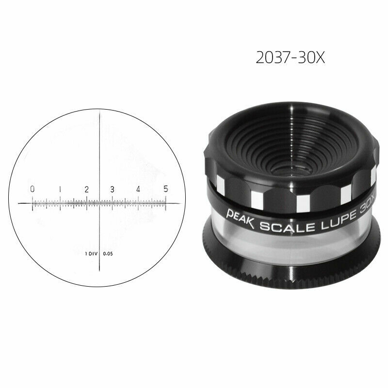 1983-10x,2016-15x /2055-20x /2037-30x PEAK Loupe Magnifier With Standard Scale