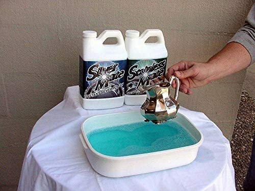 SilverMate Liquid Silver and Gold Cleaner, Silver Polish 64 oz.(1/2 gal)