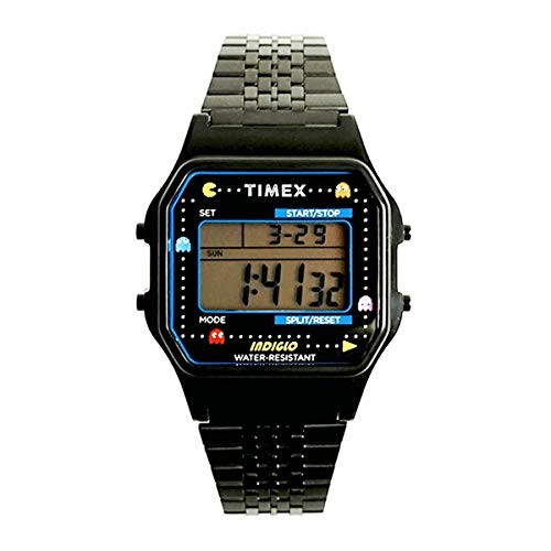 Timex X Pacman T80 Digital Stainless Steel – Black – TW2U32100 Black