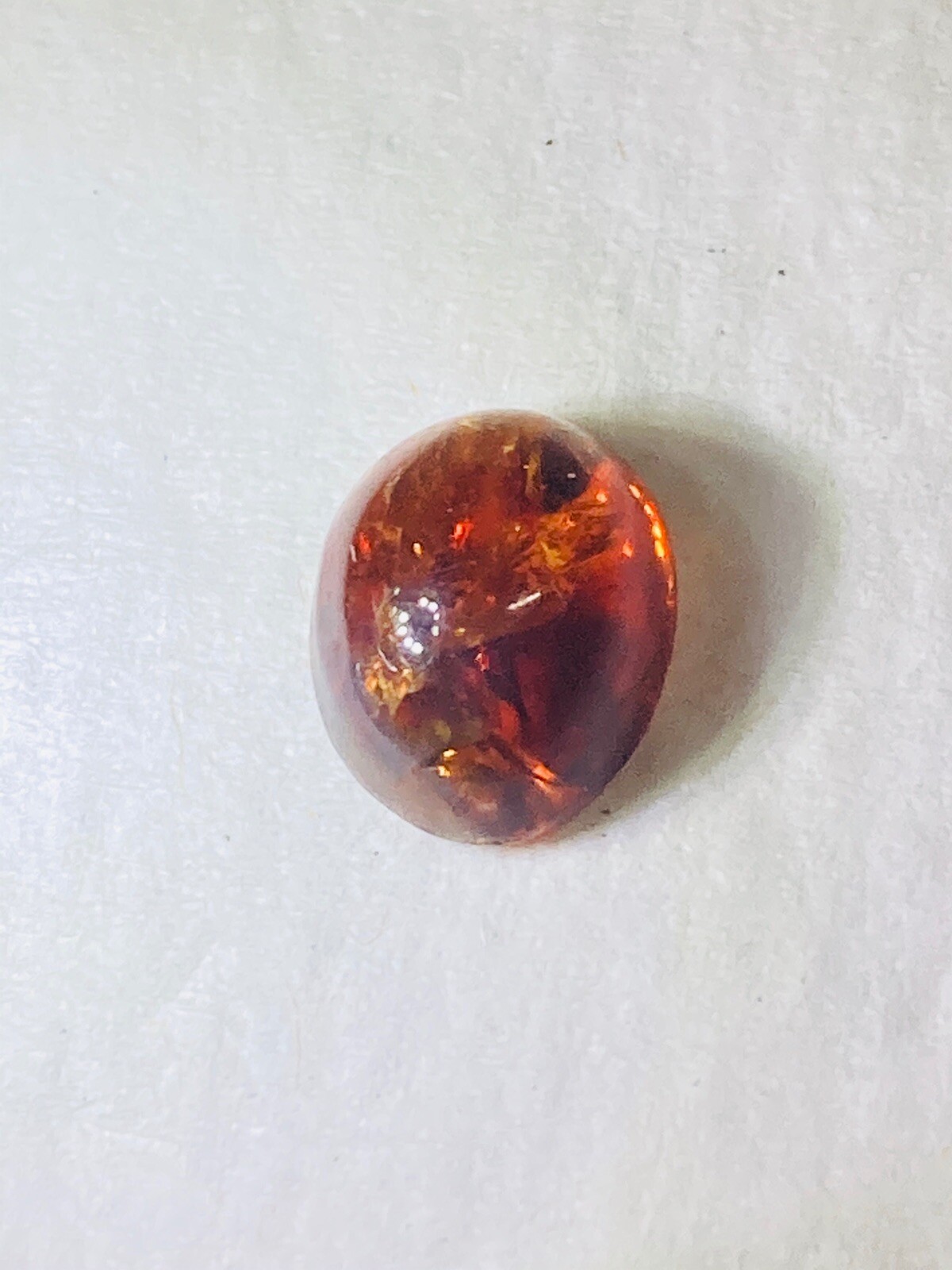 Amber Cabochon Excellent Quality (7.21mm x 10.13mm) 3.40ct