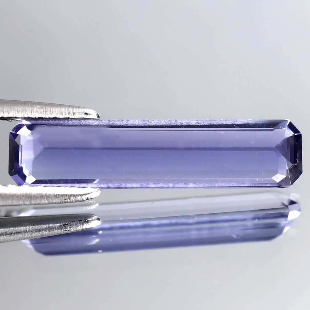 1.89 ct Mesmerizing Octagon Cut (18 x 4 mm) (Un-Heated) Blue Iolite Gemstone