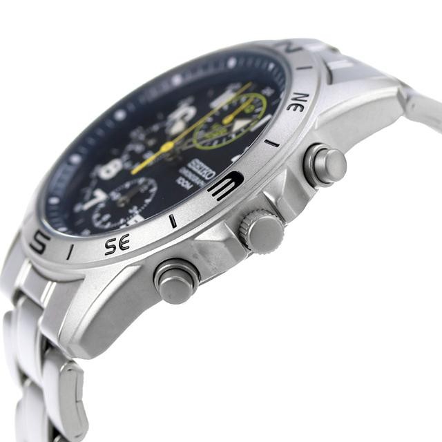 SEIKO Chronograph SND379P1 Blue Silver Men’s Watch New in Box