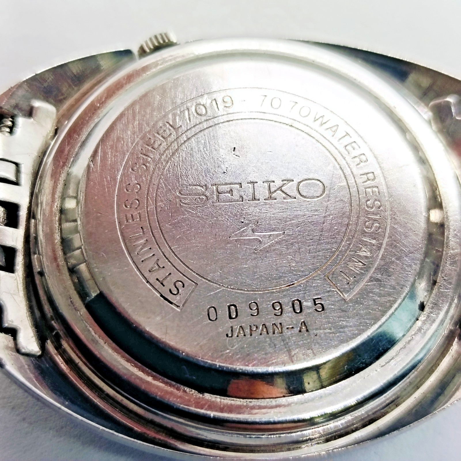 Vintage SEIKO 5 ACTUS 7019-7070 Automatic 21J Blue Dial Day Date Men’s Watch