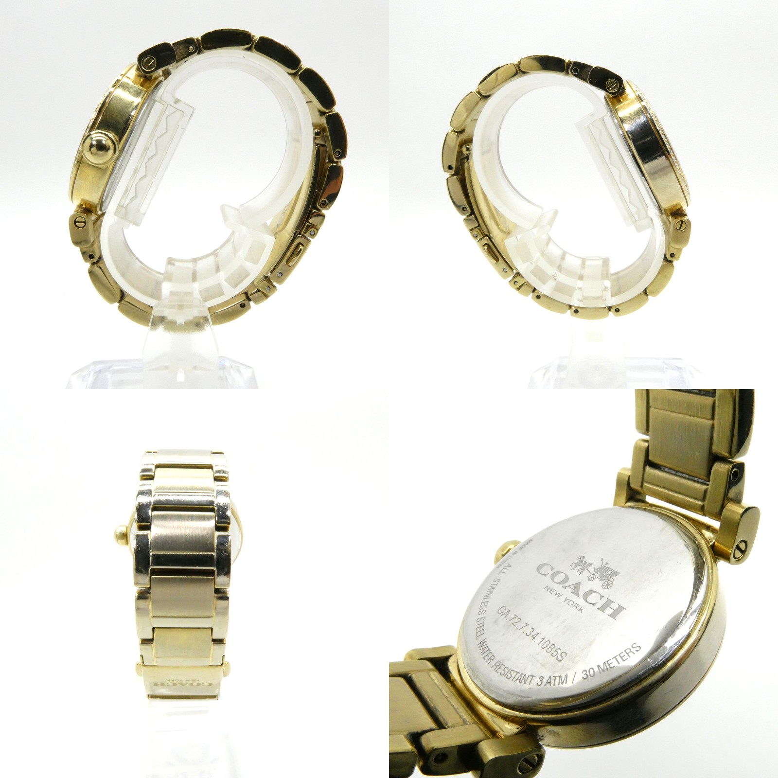 COACH Madison White Dial Gold Watch 14502397 Analog Ladies Gold Watch Used 141 W