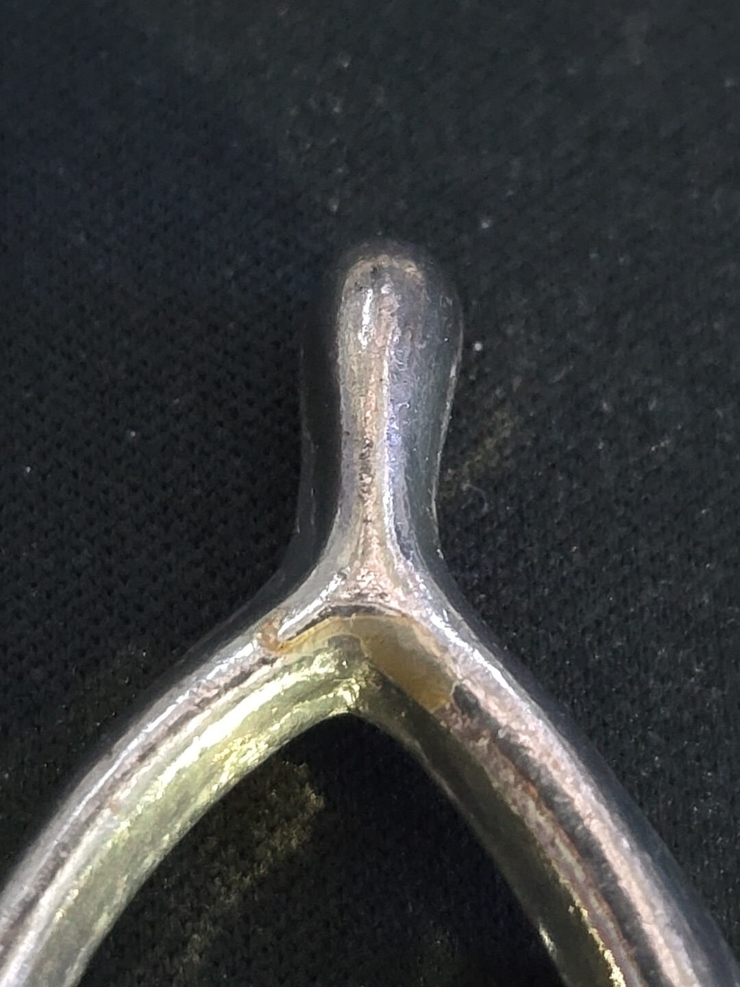 Vintage 40’s 50’s Era Silver-plated Lucky Wish Bone Brooch- Version A