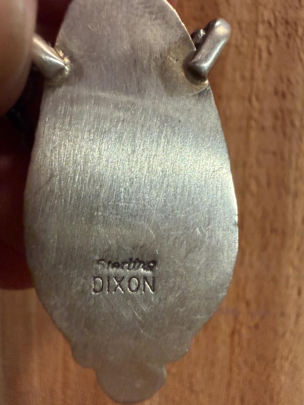 Navajo handmade Johnny Dixon Signed 925 Sterling Slvr Mine 8 Turquoise necklace