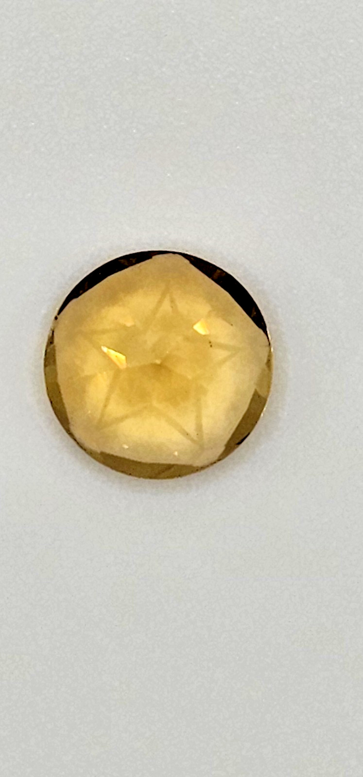 Gorgeous .70 Carat Natural Citrine Round Star Faceted 10.2×6.9mm | Gemstone Box