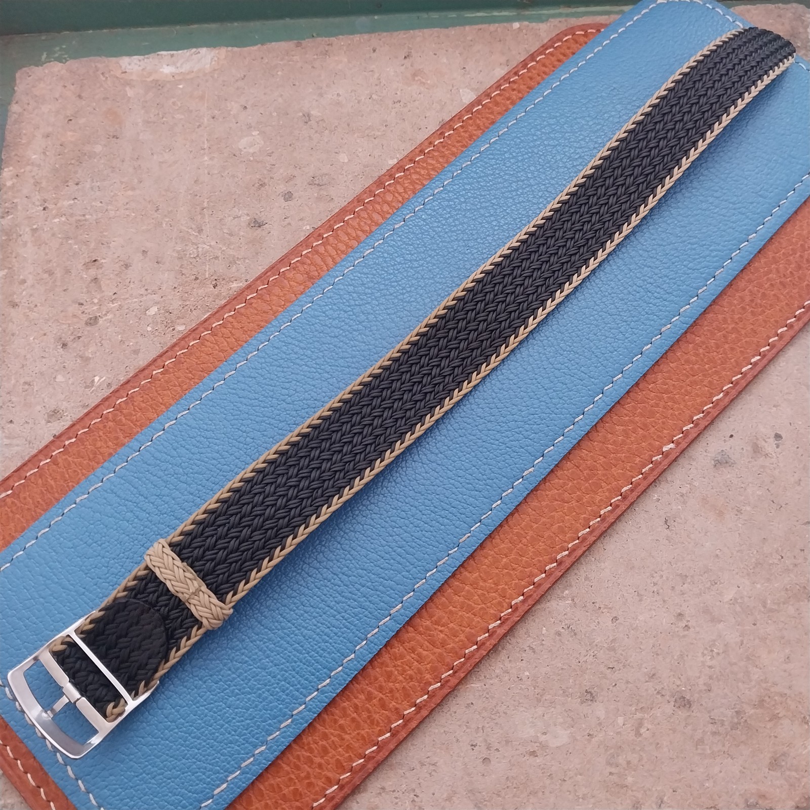 20mm Eulit Atlantic Braided Perlon Single Pass Field Watch Strap