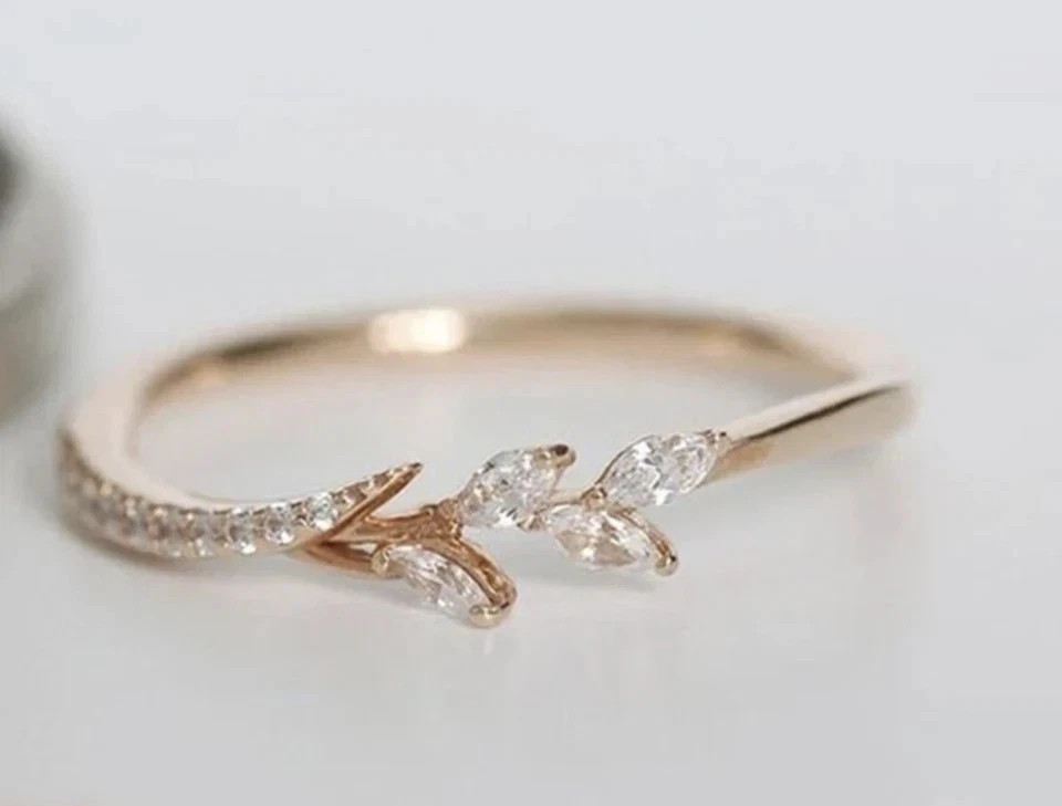 2Ct Marquise Lab Created Diamond Valentine Day Gift Ring 14K Rose Gold Plated