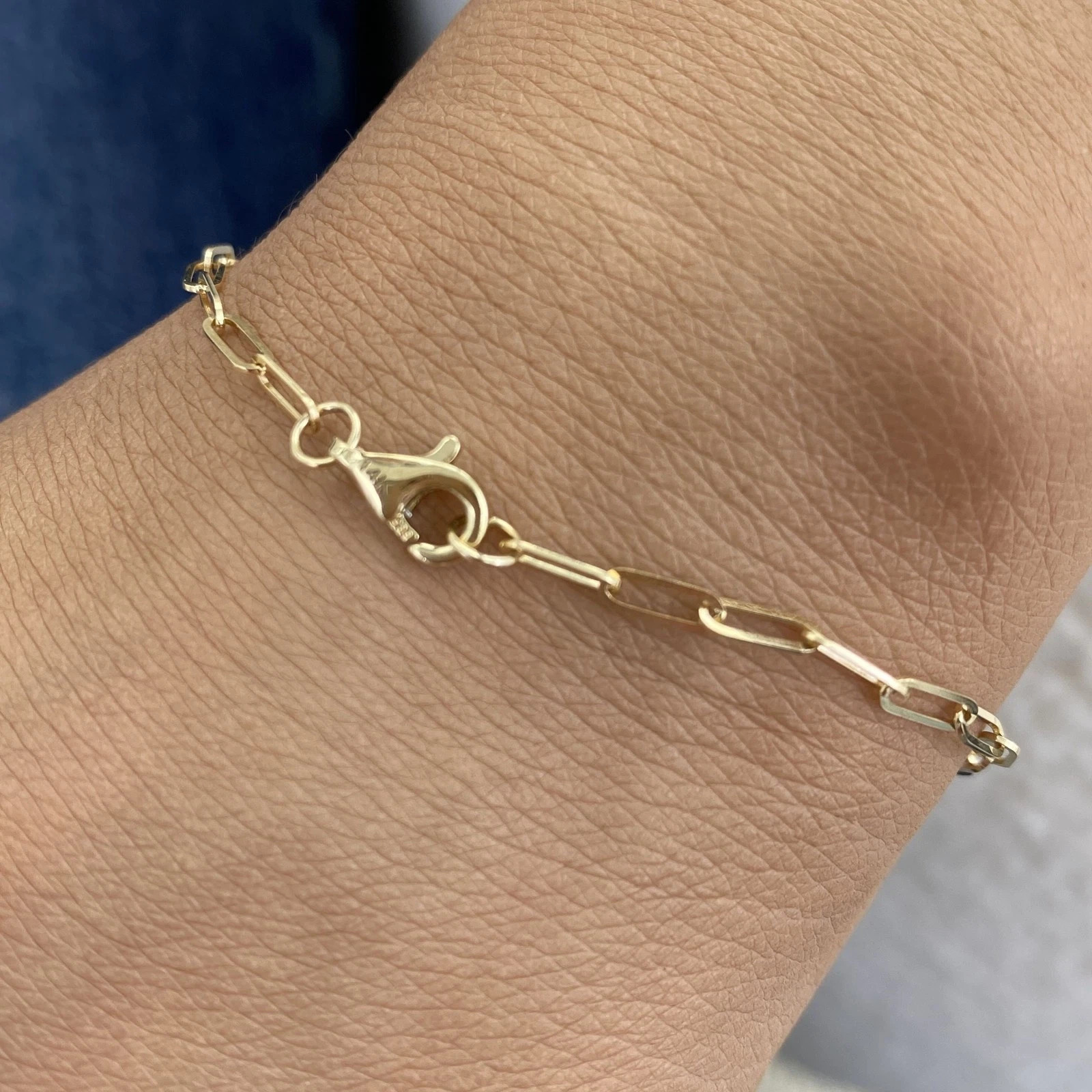 1Ct Emerald Cut Lab Created Diamond Women Chain Bracelet 14K Yellow Gold Plated