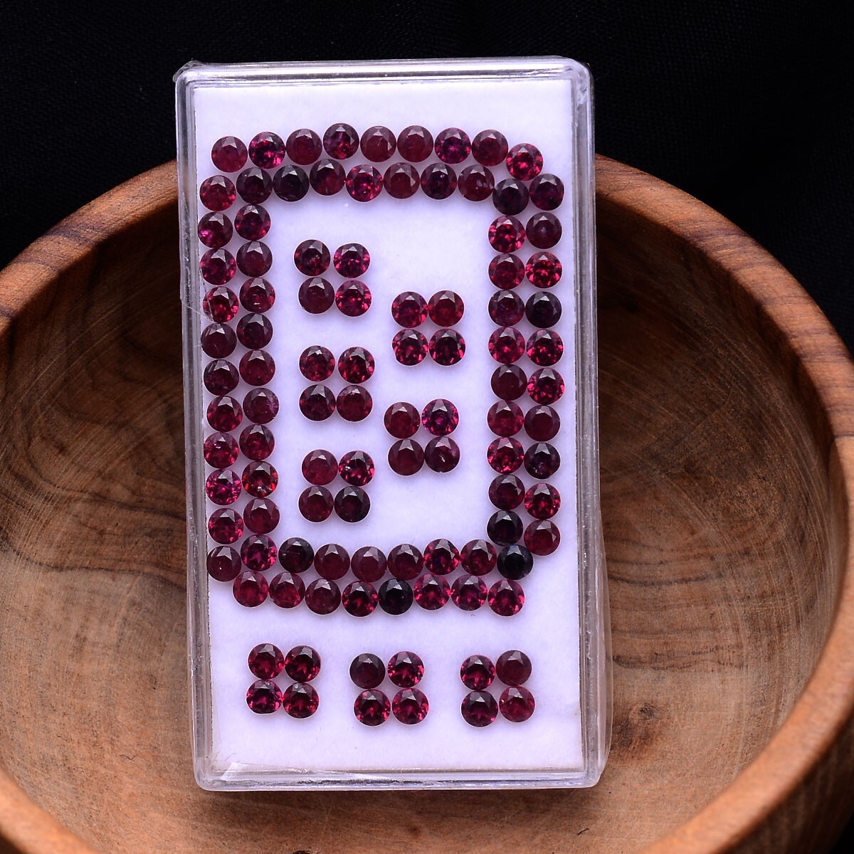 103 Pcs Natural Rhodolite Garnet Top Quality 2.70mm Round Sparkling Gemstones