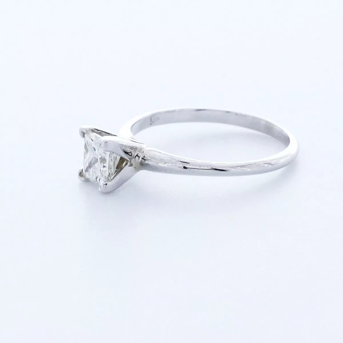 Solitaire Engagement Ring 14K Gold 1.21 Carat Princess Lab-Grown Diamond H VS2