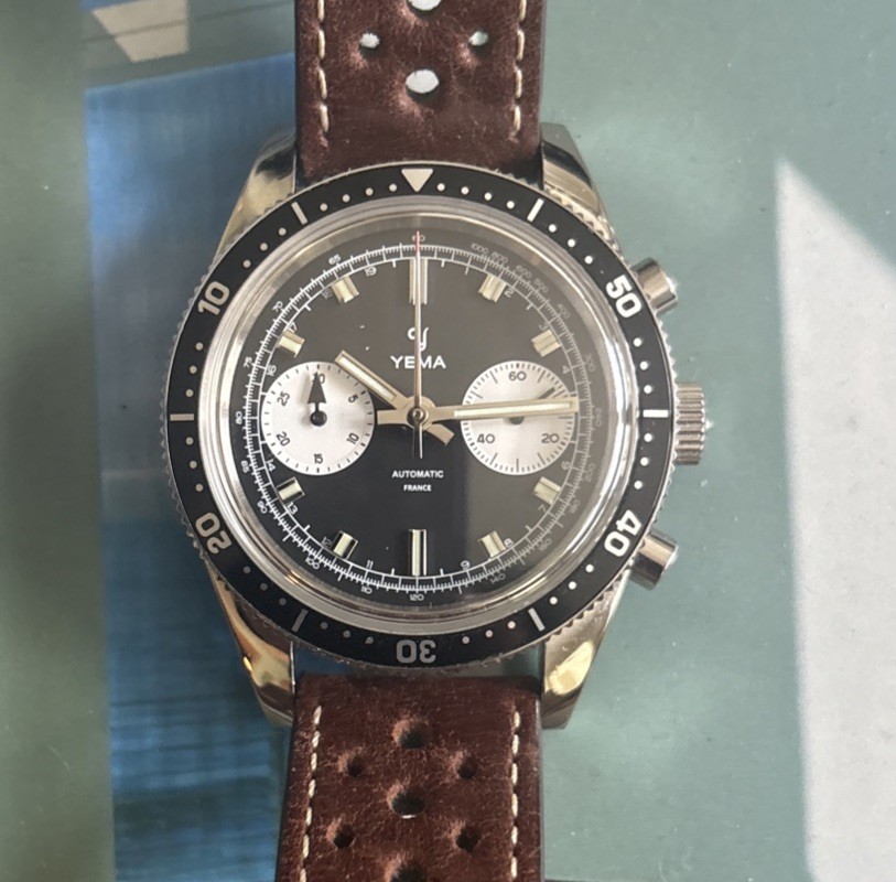 YEMA SPEEDGRAF AUTOMATIC CHRONOGRAPH, 39 MM, EXCELLENT