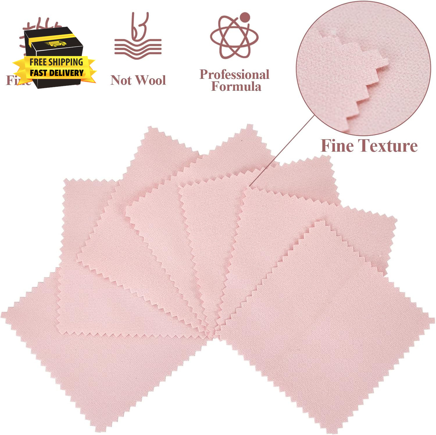 60PCS Jewelry Cleaning Cloth, Professional Polishing Cloth Individually Wrapped,